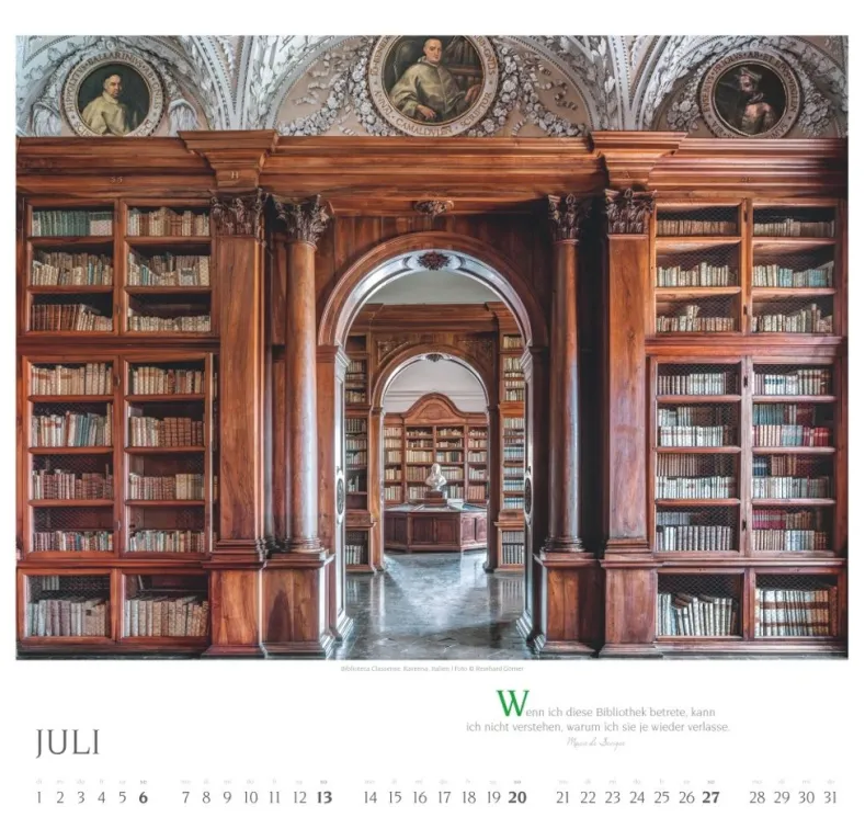 Weingarten Welt Der Bibliotheken Kalender 2025
