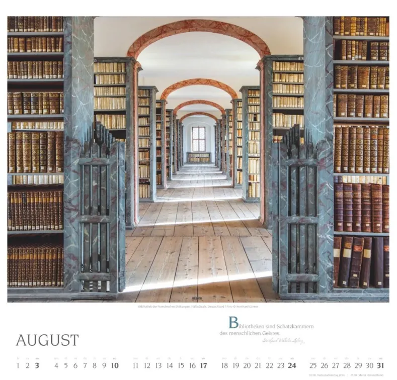 Weingarten Welt Der Bibliotheken Kalender 2025
